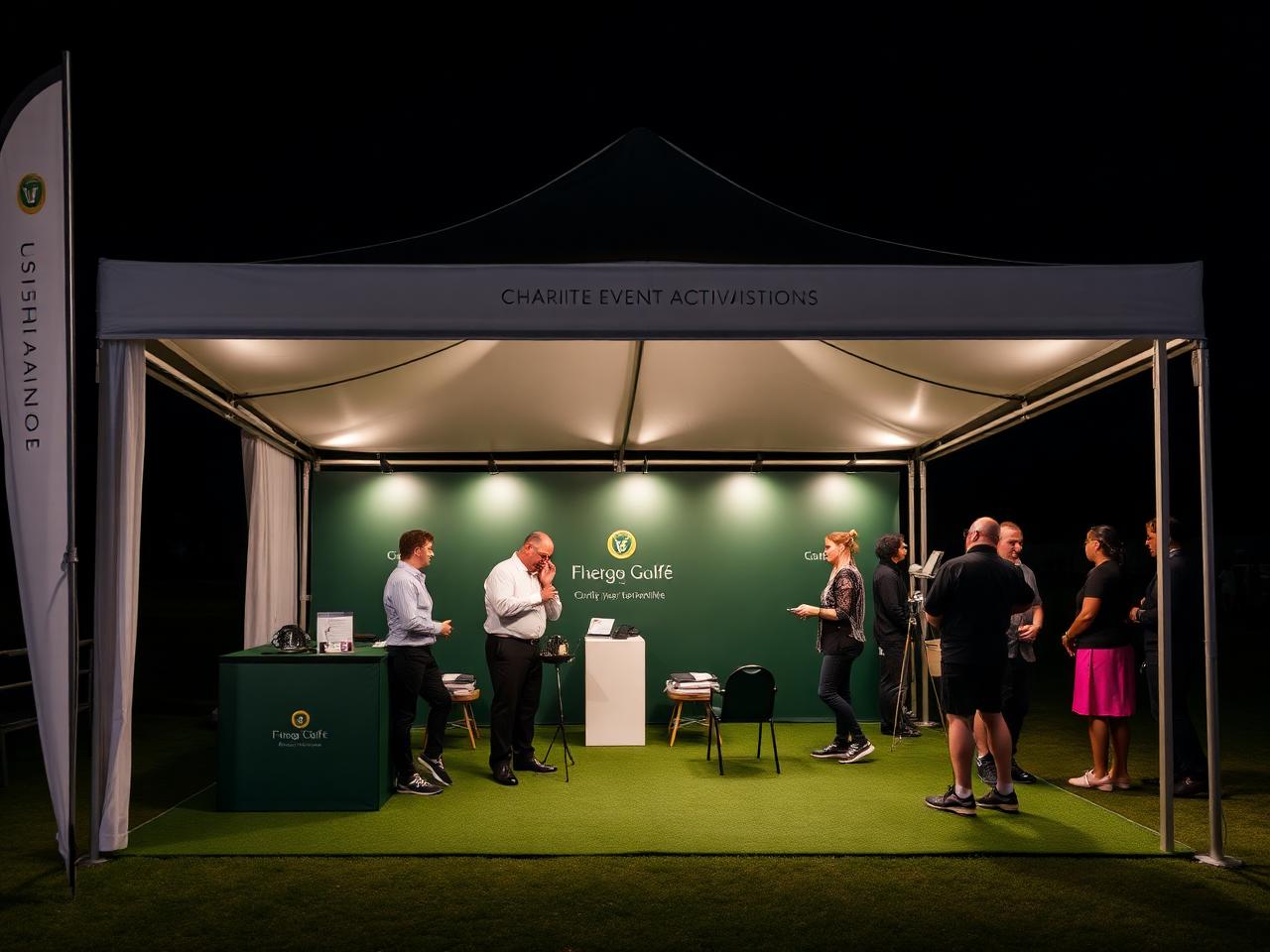 Charity event tent